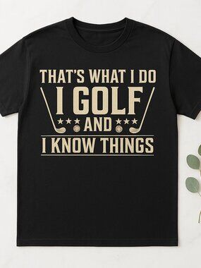 Funny Golfing T-Shirt Golf Player Sports Hobby Athlete Graphic Tee